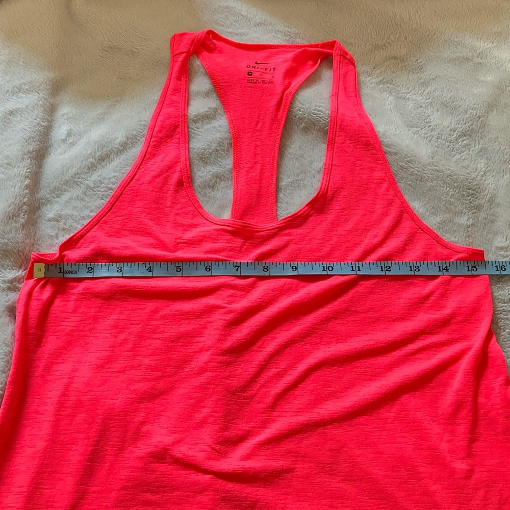 Nike Women's Pink Tank Top Medium Running Active Lightweight Racerback Sheer - Picture 14 of 15